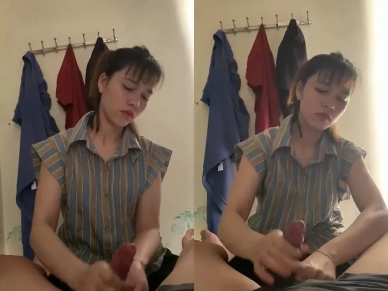 Anh trai đi vắng, ép vợ sắp cưới của anh trai sục cậu bé xuất tinh