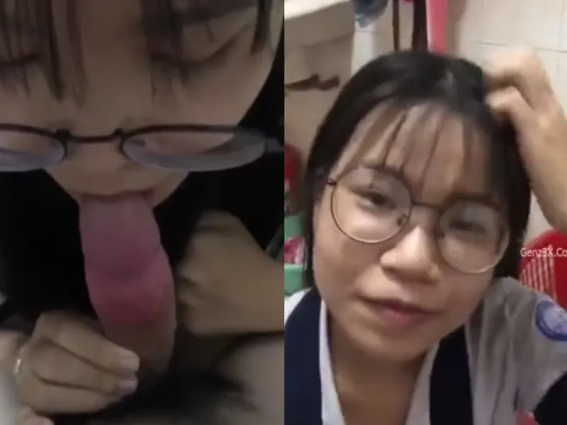 "mày liếm mạnh đi tao sắp ra rồi", em xinh liếm cò cho thằng bạn thân